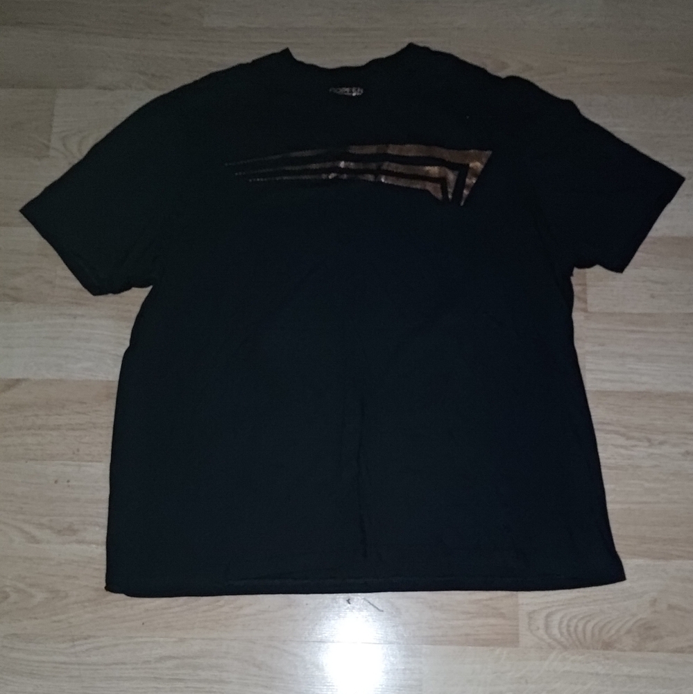 Copper Fit Logo Crewneck Short Sleeve Black Men's T-shirt Sz XL